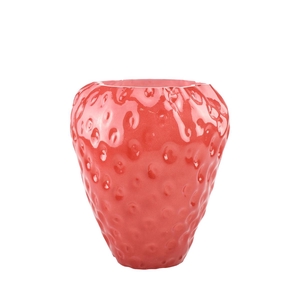 Glass vase Strawberry d23*26cm