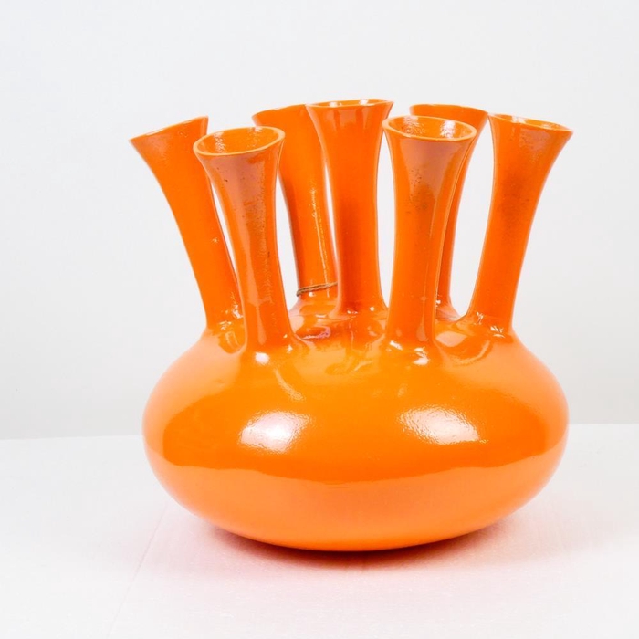 <h4>Alu Vase Antique Orange O 39cm</h4>