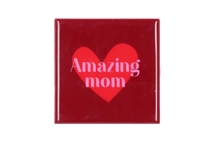 <h4>Tile Amazing Mom Red 10x10x1cm</h4>