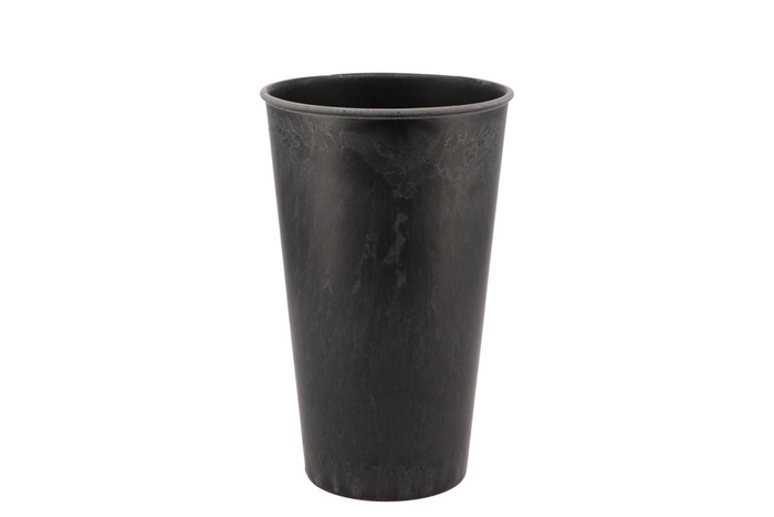 Melamine Grey Vase 15x24cm