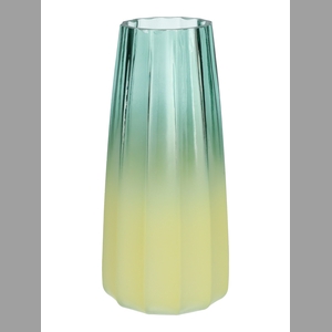 DF02-700614500 - Vase Gemma lines d6.5/10xh21 blue/yellow