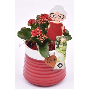 Keramiek met love hanger 11.5CM