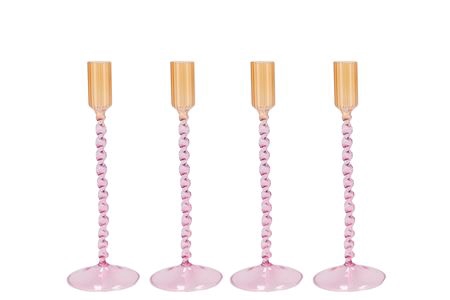 <h4>Jules Dreamy Pastel Mix Candle Holder Ass 9x20cm</h4>