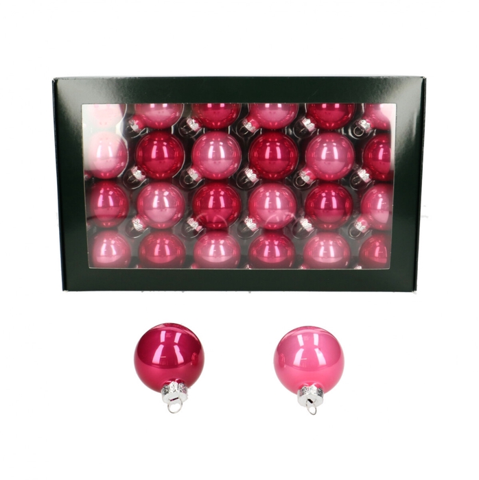 <h4>Christmas bauble Ball  40mm pearl x48</h4>