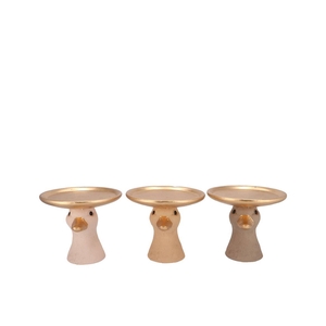 Easter Duck Head Natural Brown Mix Plate Ass 20x20x19cm Nm