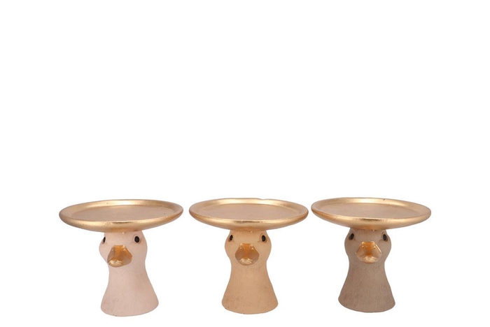 <h4>Easter Duck Head Natural Brown Mix Plate Ass 20x20x19cm Nm</h4>