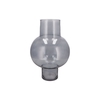 Mira Smoke Glass Bulb High Vase 25x25x41cm