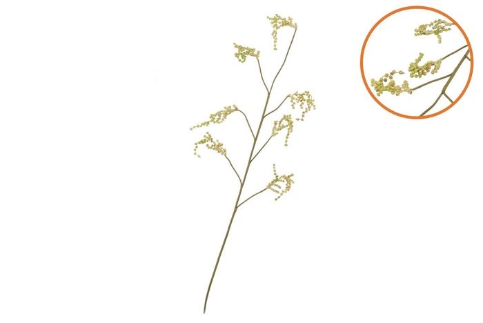 Silk Berry Branch Yellow 137cm