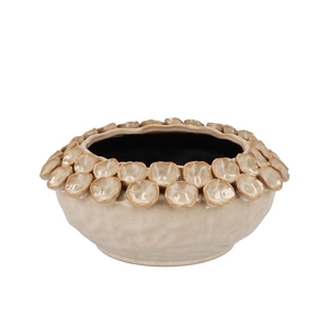 Nancy Beige Pot Flower 29x29x13cm