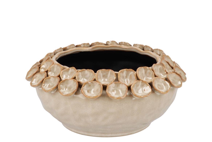 Nancy Beige Pot Flower 29x29x13cm
