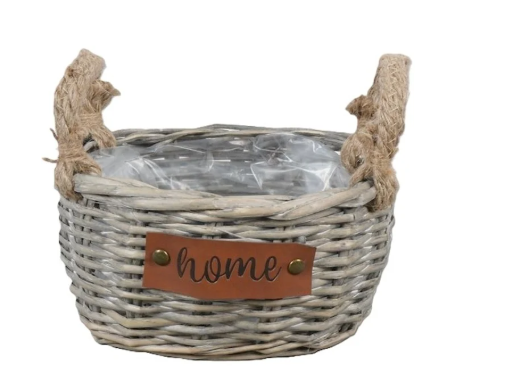 <h4>Basket - grey "Home" d20*17 h11.5 - ears</h4>