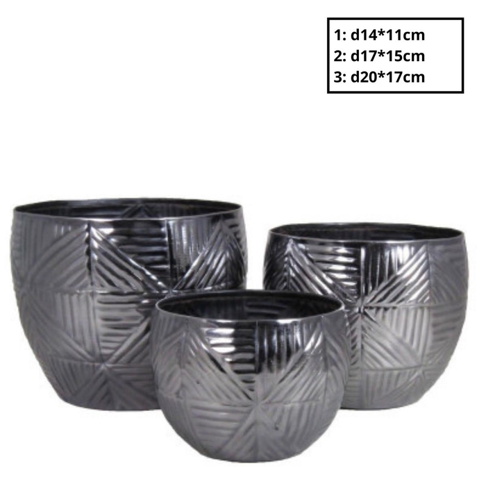 <h4>Homedeco Lamia pot S/3 d20*17cm</h4>