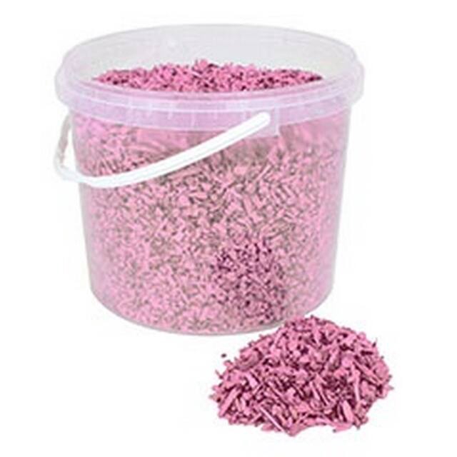 <h4>Wood chips 10 litre bucket frost pink</h4>