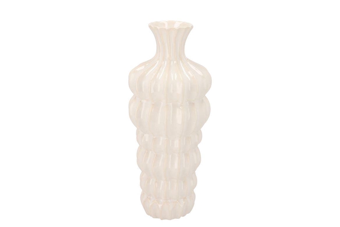 <h4>Dunja White Vase 13x13x32cm Nm</h4>