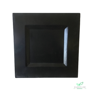 ZINK ZWART VIERKANTE SCHAAL 27,4X27,4XH0,8CM