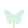 Pick butterfly Ivy wood 6x8cm+12cm stick green