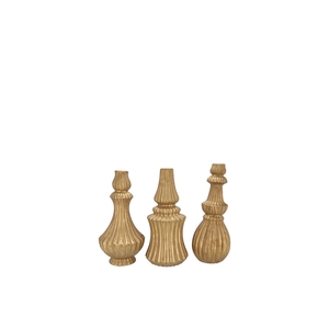 Mika Majestic Gold Vase Curves Ass 9x16cm