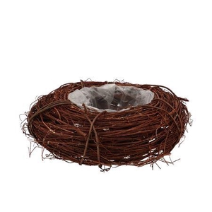 Wreath Elm Branches Planter Brown With Bottom 40x1