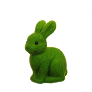 Easter Rabbit flock d12*21cm