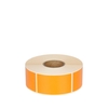 Stickers 40x70mm oranje - rol a 1000 stuks