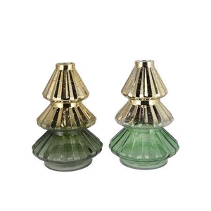 Dolly Majestic Green T-light Tree Ass 17x25cm