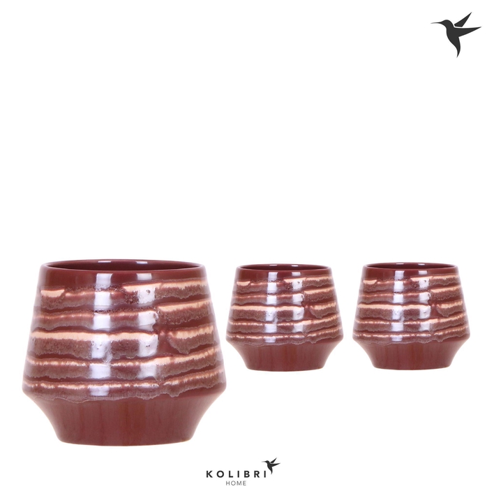 <h4>Kolibri Home Moonstone pot red</h4>