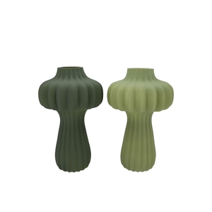 Luxx Majestic Green Vase Lantern Ass 17x17x28cm