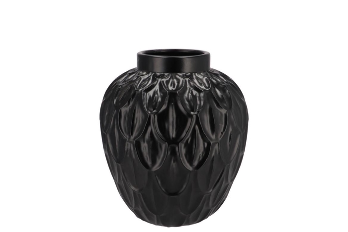 <h4>Inga Boa Black Pot Active Glaze 23x23x25cm</h4>