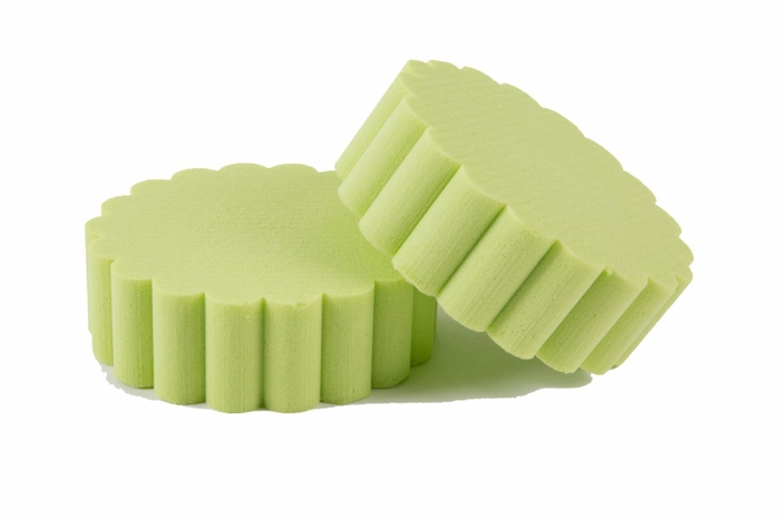 OASIS RAINBOW FLUTED CAKE CA15CM 2PCS APPLE GREEN