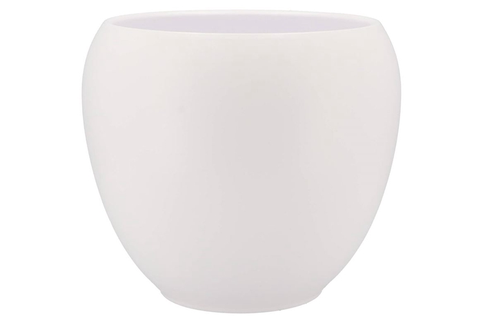 Vinci Matt White Flower Pot 31x28cm