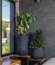 VASO ATENAS CILINDRICO 44  - A 84 X L 44 CM - 101 L OFF-WHITE