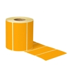 Stickers 100x48mm volvlak fluor-oranje rol 1000st