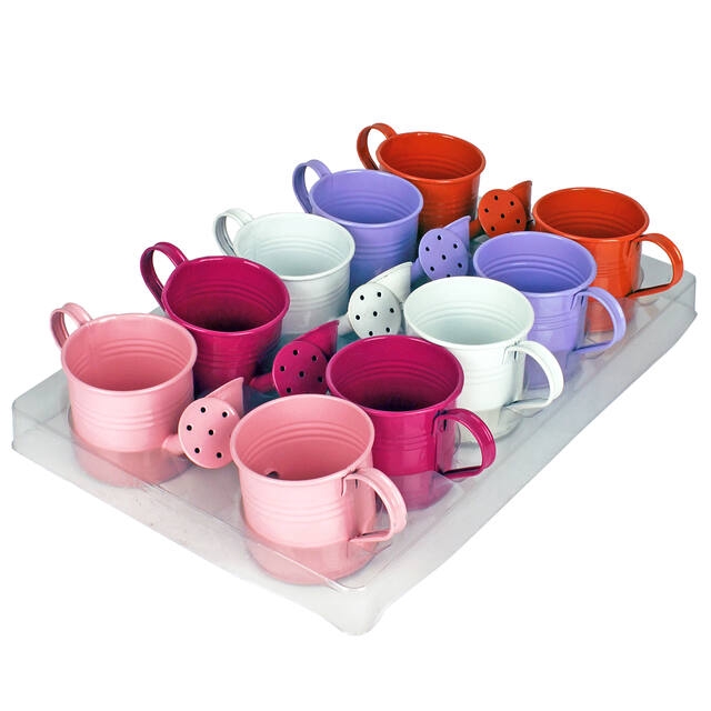 <h4>Watering can zinc+tray PET ES6xH7.0cm 10pce/tray</h4>