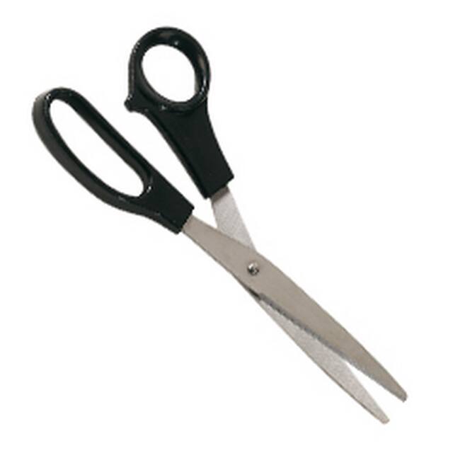 <h4>Huishoudschaar op kaart 21cm zwart</h4>
