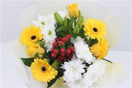 <h4>Boeket 3 Roos 3 Germini Geel</h4>