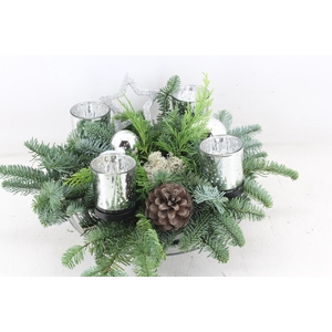 arr5 Kerst PL - Glas 27 4wax zilver