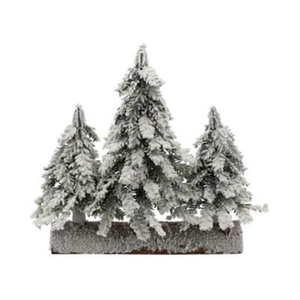 Deco Tree 3 Spruce Snow L33w14h27 X1