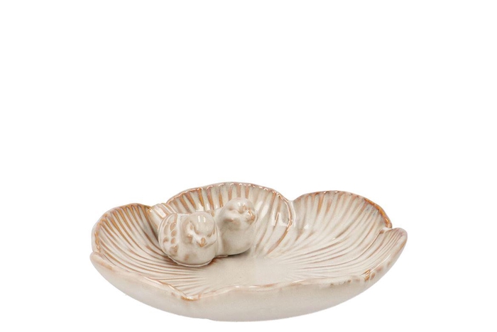 <h4>Sifan White Plate Bird 20x20x6cm</h4>