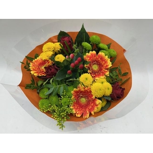 Boeket Biedermeier geel/oranje