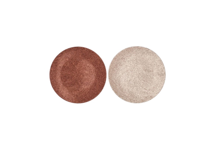 <h4>Melamine Shine Bronze/nude Plate Round Ass 18x18x2cm</h4>