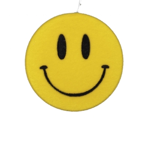Decoratie Hanger smiley 16cm