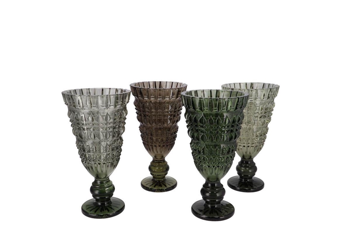 <h4>Fenna Dark Green Mix Vase Stand Ass 13x25cm</h4>