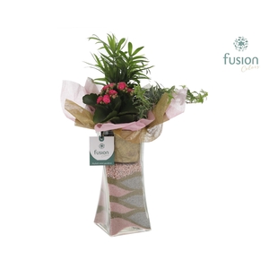 Glazen Twistervaas met Arrangement