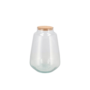 Glass Terrarium Wide With Cork 17x17x25cm