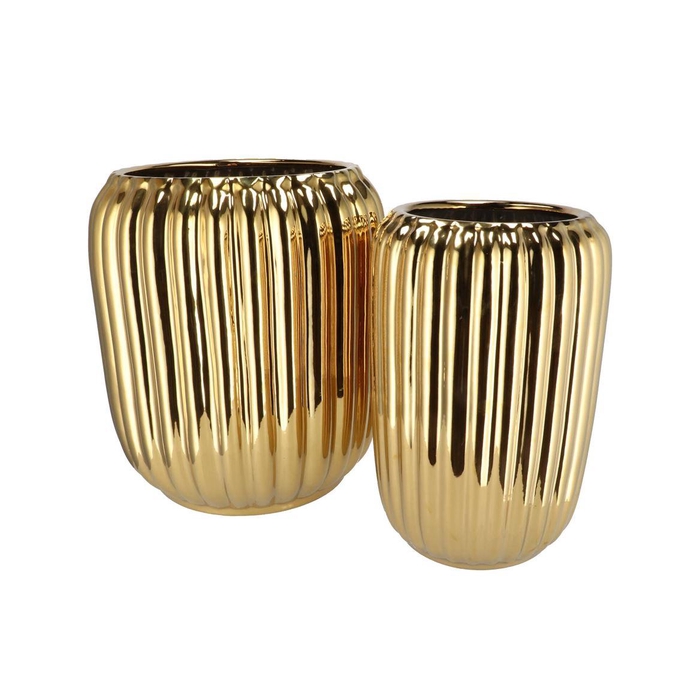 <h4>Harper Gold Pot Long S/2 40x44/28x41cm</h4>