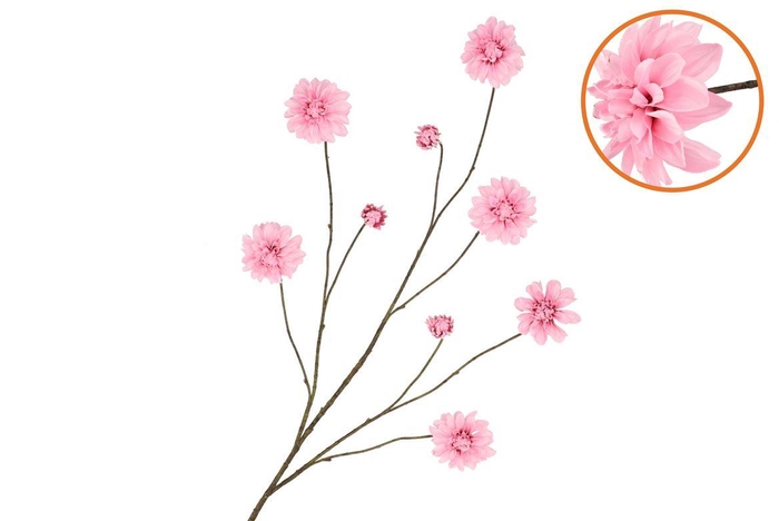 <h4>Silk Dahlia Branch Pink 125cm</h4>