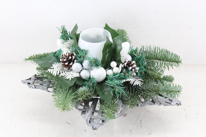 <h4>arr5 Kerst VV - Zink potje Ster wit</h4>