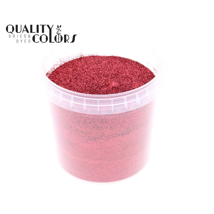 <h4>Glitters 400gr in bucket Laser Red</h4>