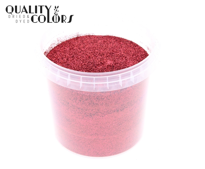 Glitters 400gr in bucket Laser Red