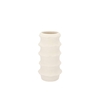 Junia White Structure Vase 13x13x20cm Nm